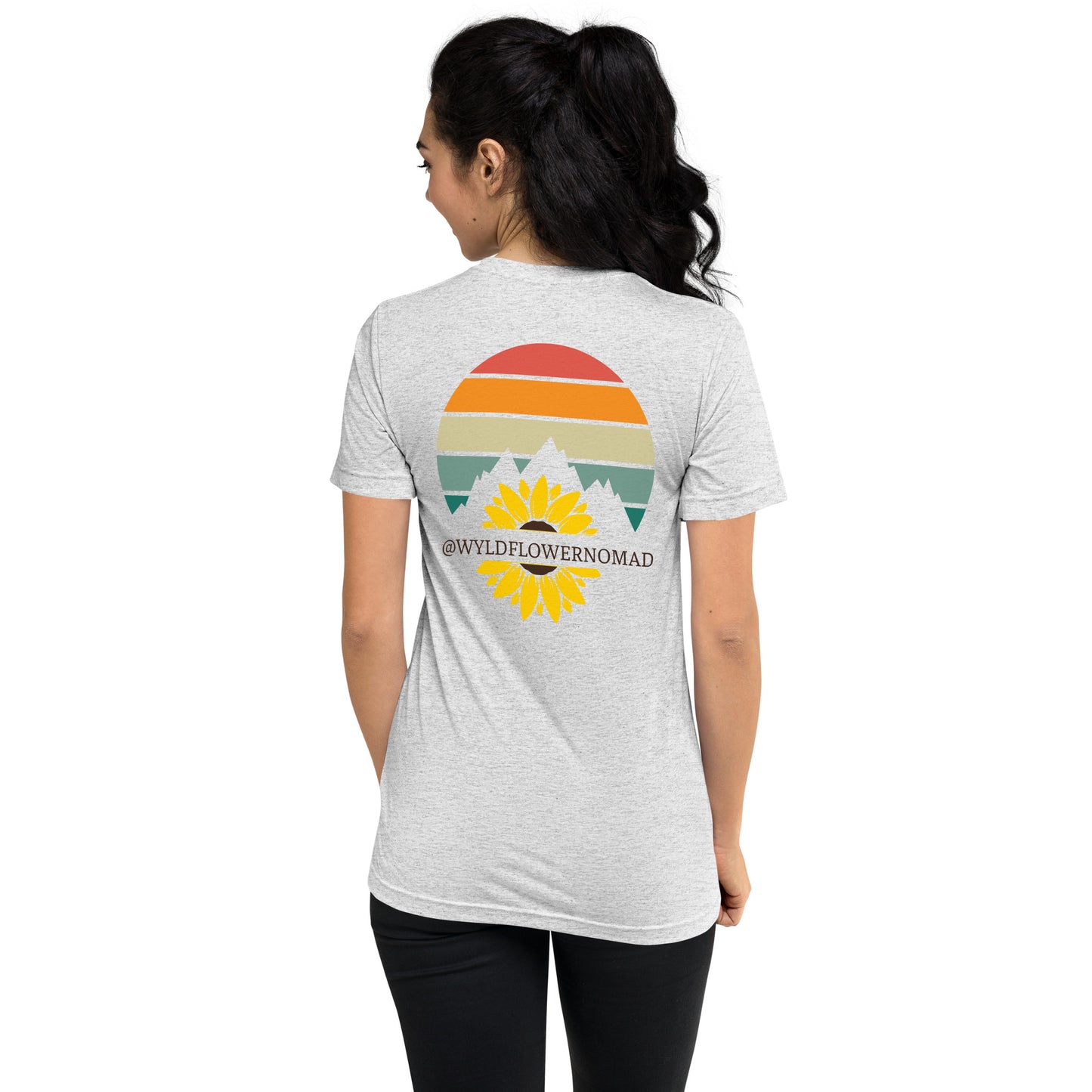 Wyld Nomad T-shirt featuring retro design for outdoor adventure apparel.